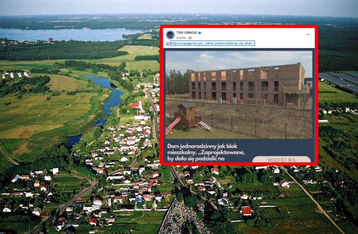 Szokujący widok pod Warszawą. Dom jednorodzinny jak blok