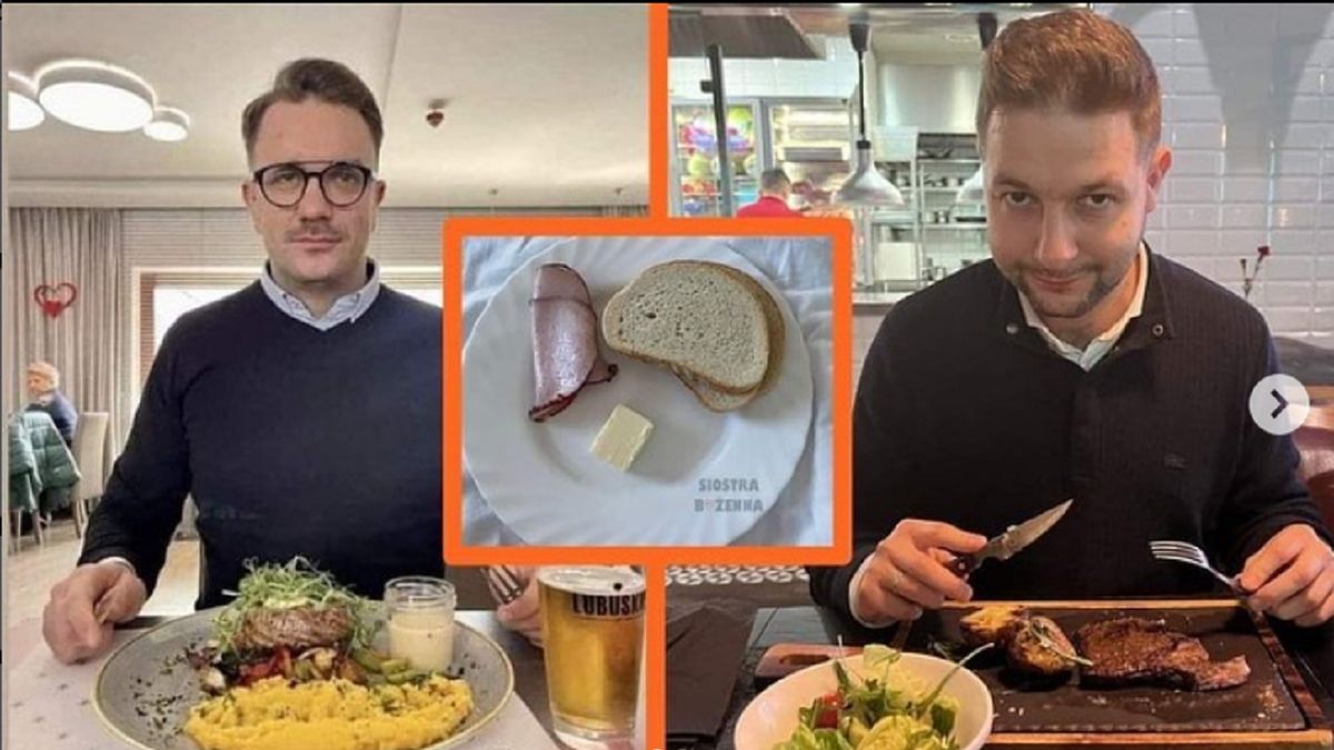 Posiłki polityków vs szpitalna rzeczywistość