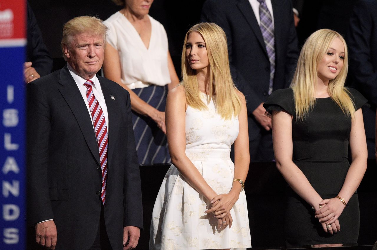 Donald Trump, Ivanka Trump, and Tiffany Trump