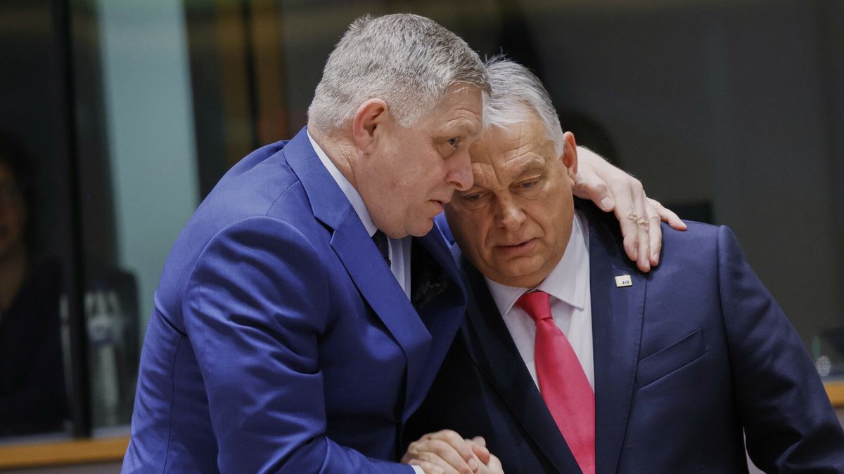 Premier Słowacji Robert Fico i premier Węgier Victor Orban