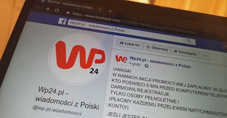 Uwaga! Oszuści podszywają się pod Wirtualną Polskę, obiecują łatwy zysk