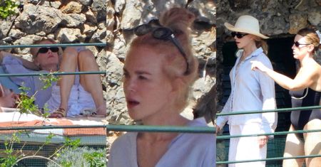 Wolna od MAKIJAŻU I PERUKI Nicole Kidman byczy się na urlopie we Włoszech. Taka to pożyje? (ZDJĘCIA)
