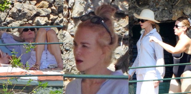 Wolna od MAKIJAŻU I PERUKI Nicole Kidman byczy się na urlopie we Włoszech. Taka to pożyje? (ZDJĘCIA)
