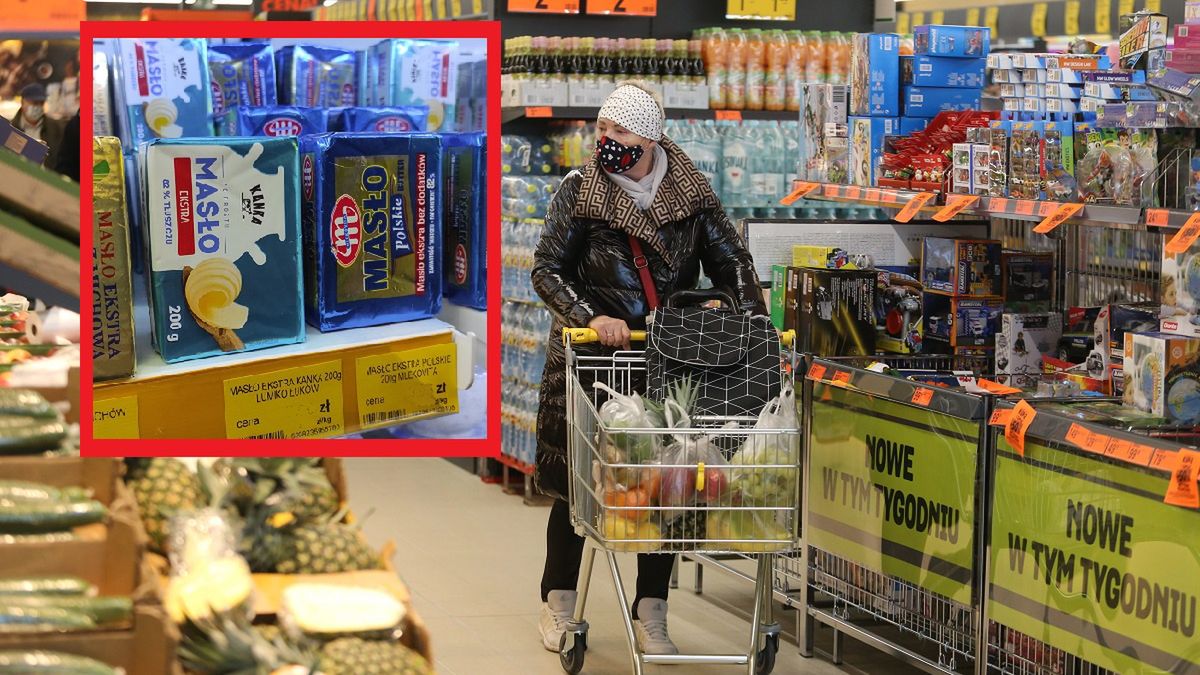 Drożyzna w polskich sklepach. Cena masła zwala z nóg. Na tym oszczędzają Polacy