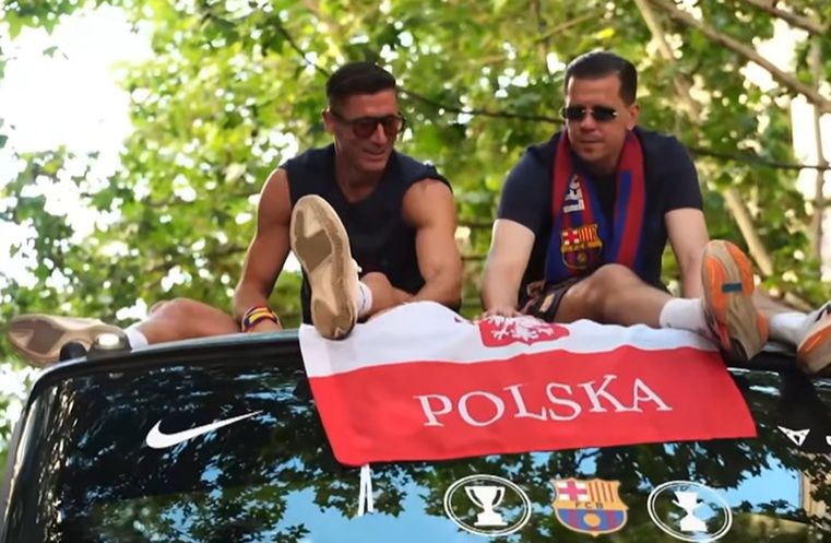 Robert Lewandowski i Wojciech Szczęsny