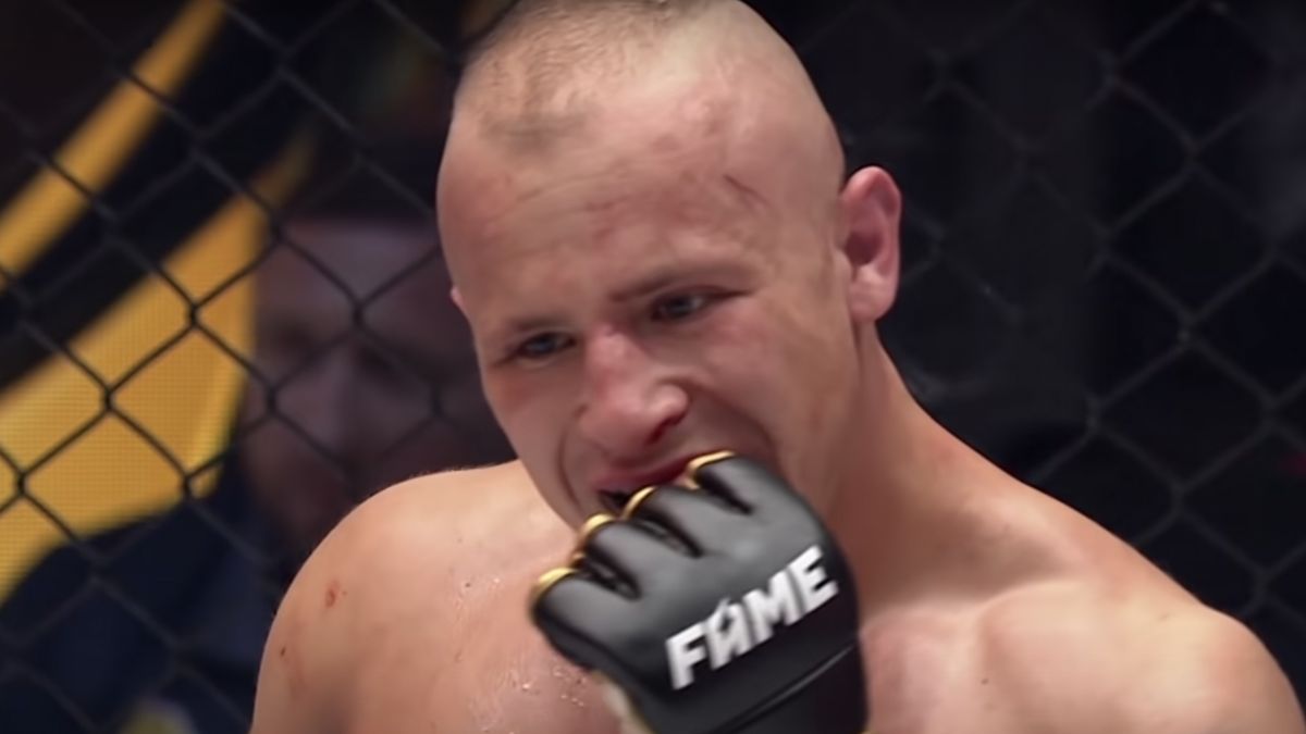 Mateusz Murański podczas walki