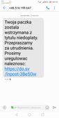 Fałszywa wiadomość SMS