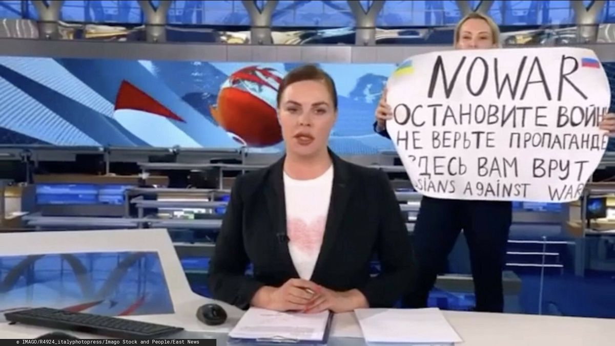 Zaprotestowała w rosyjskiej telewizji. Teraz zdradza kulisy akcji 