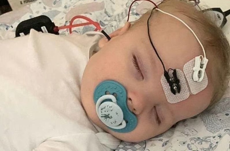 Mały Leoś w szpitalu