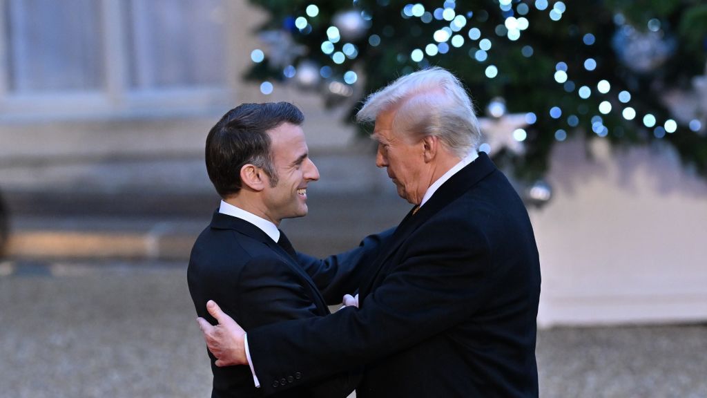Macron meets with Trump and Zelenskyy in Paris
PARIS, FRANCE - DECEMBER 07: French President Emmanuel Macron (L) welcomes US President-elect Donald Trump (R) at the Elysee Palace in Paris, France on December 07, 2024. (Photo by Mustafa Yalcin/Anadolu via Getty Images)
Anadolu
political, paris, meet, politic