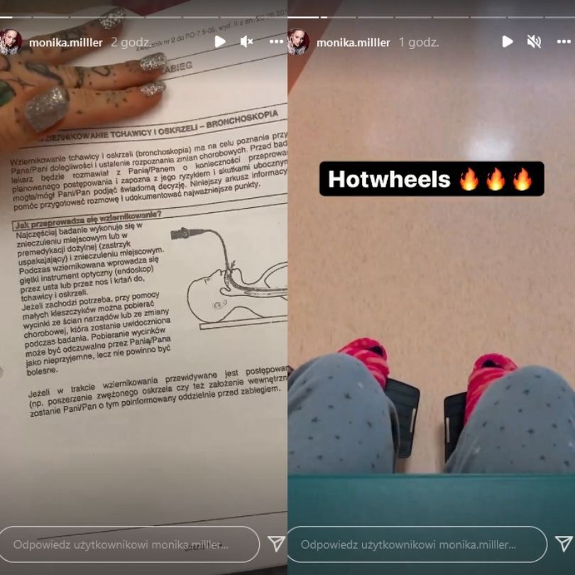 Monika Miller relacjonuje pobyt w szpitalu
