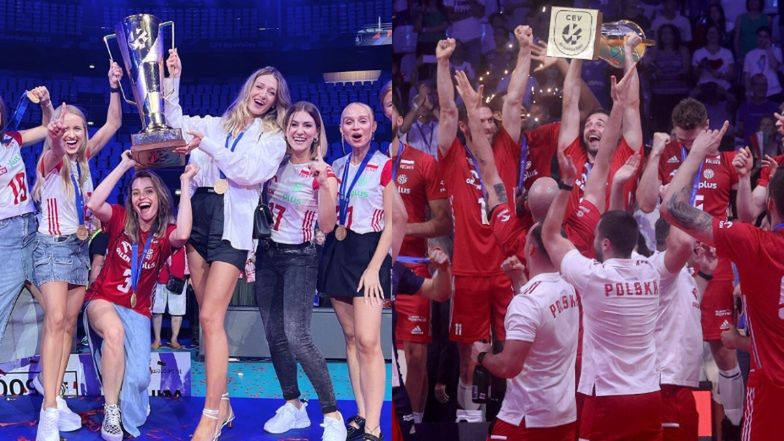 Ukochane polskich siatkarzy pozują ze ZŁOTYM PUCHAREM!