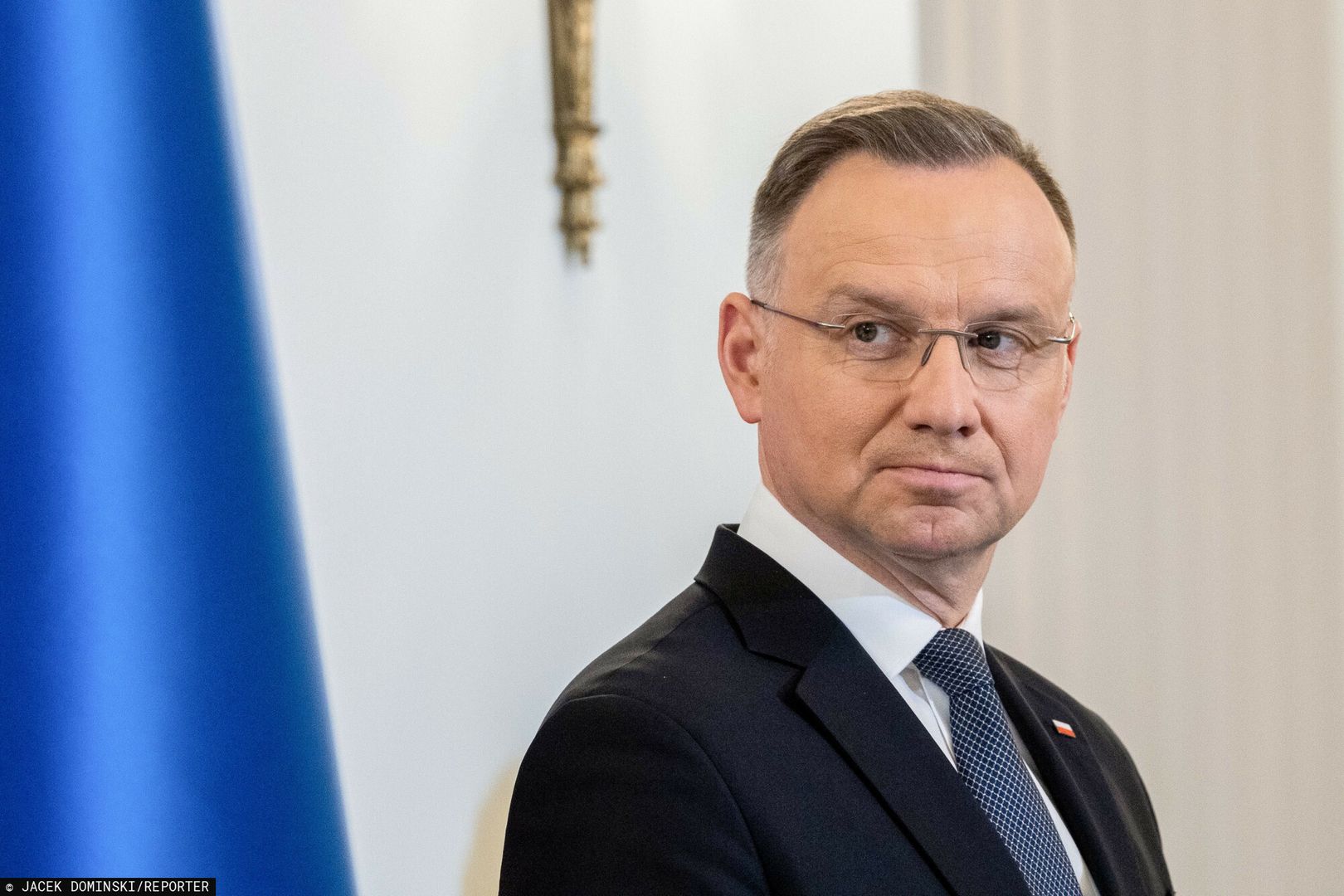 Zaprzysi??enie rz?du Mateusza Morawieckiego
27.11.2023 Warszawa Palac Prezydencki. Zaprzysiezenie rzadu Mateusza Morawieckiego 
fot Jacek Dominski/REPORTER
n/z: Andrzej Duda
Jacek Dominski/REPORTER