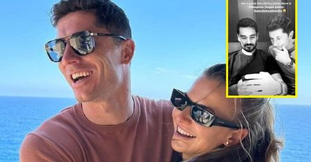 Lewandowski nie mógł oderwać się od telefonu podczas kolacji z żoną