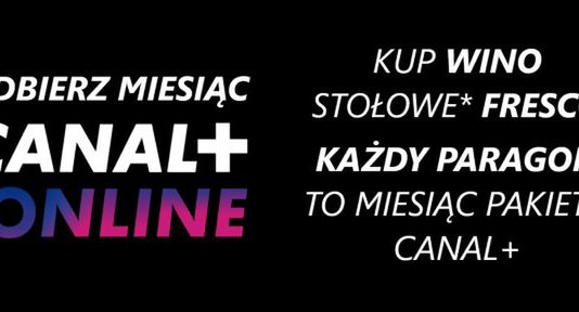 Promocyjny dostęp do Canal+ po zakupie wina stołowego