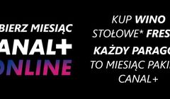 Promocyjny dostęp do Canal+ po zakupie wina stołowego