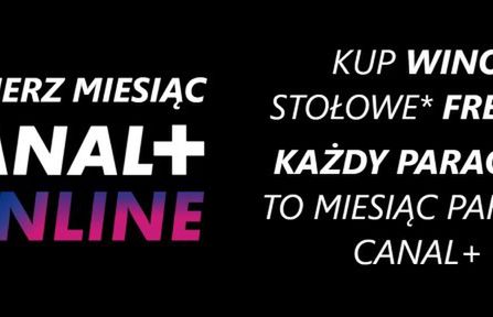 Promocyjny dostęp do Canal+ po zakupie wina stołowego