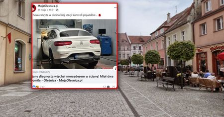 Pijany diagnosta wjechał w ścianę. Szef zapowiada konsekwencje