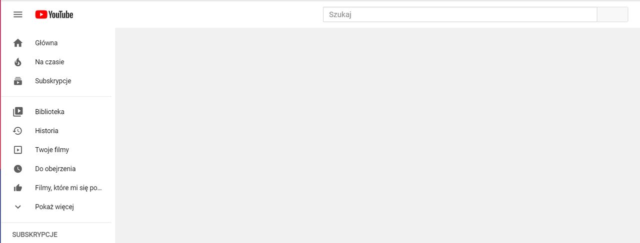 YouTube ma problem z ładowaniem zawartości strony, fot. Oskar Ziomek.