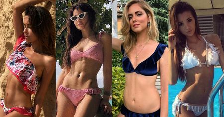 Stylowe bikini z falbanką – jakie wybierają celebrytki?