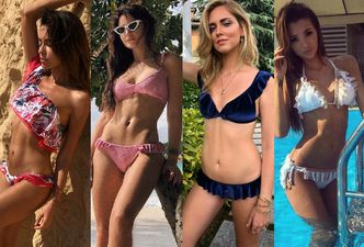 Stylowe bikini z falbanką – jakie wybierają celebrytki?