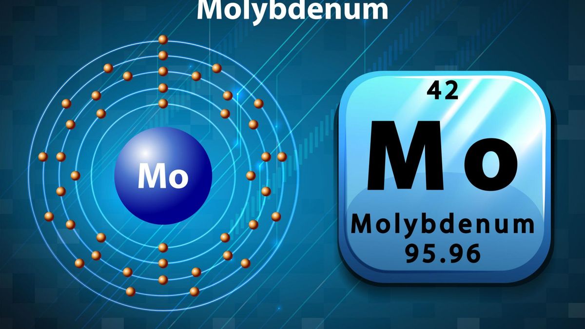 Zdjęcie przedstawia molibden - grafikę