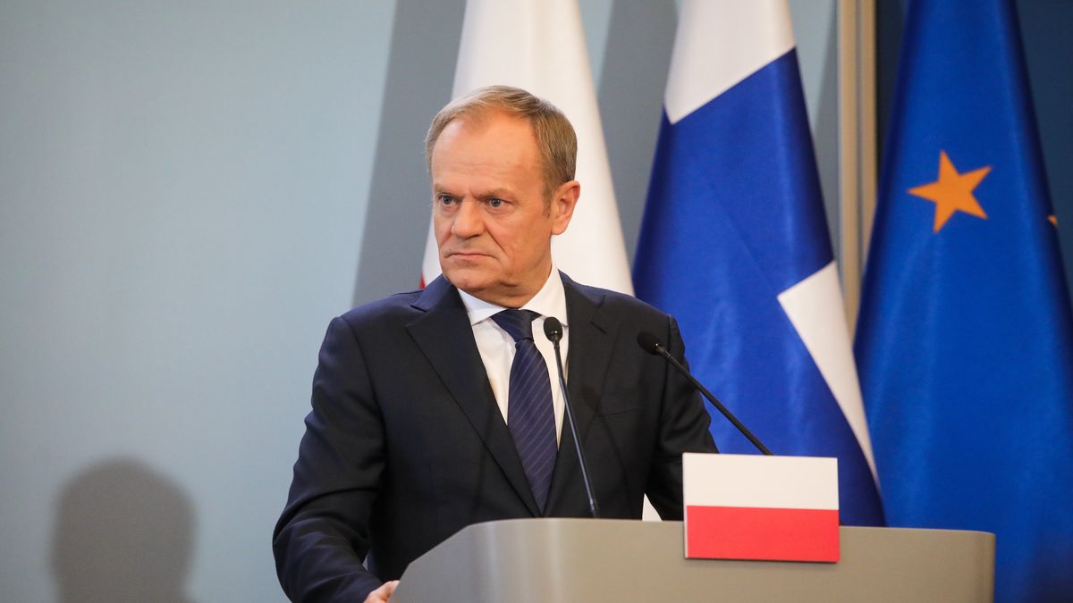 Donald Tusk
Warszawa, 16.02.2024. Premier Donald Tusk podczas wsp�lnej konferencji prasowej z premierem Republiki Finlandii Petterim Orpo po spotkaniu w Kancelarii Prezesa Rady Ministr�w w Warszawie, 16 bm. (jm) PAP/Albert Zawada
Albert Zawada
konferencja, KPRM, polityka, premier Finlandii, wizyta