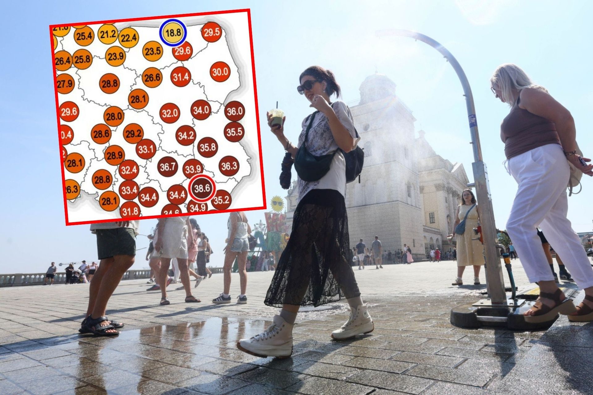Skrajny kontrast termiczny w Polsce: 20°C różnicy w 500 km