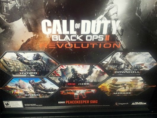 Call of Duty: Black Ops 2 Revolution gra dodatek plakat przeciek