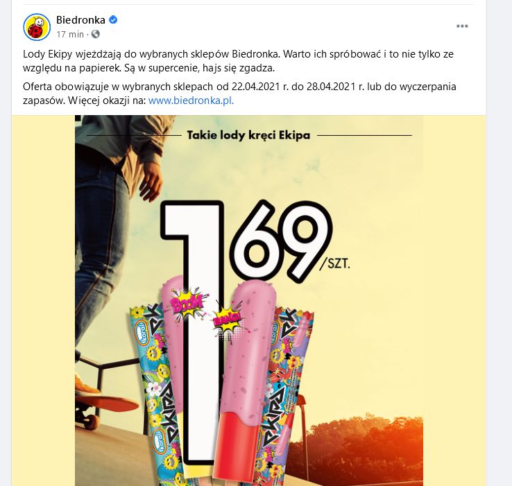 Lody od Friza. Od teraz w Biedronce