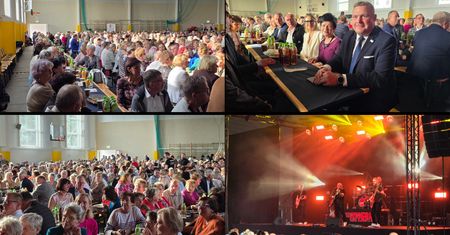 Powiatowy Dzień Seniora w Marysinie. Seniorzy świętowali przy muzyce Czerwonych Gitar