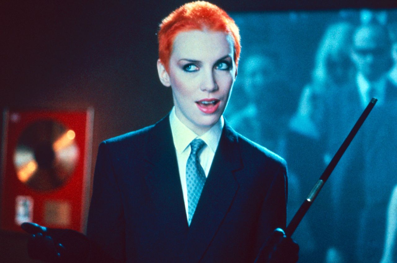 Annie Lennox in the music video for "Sweet Dreams"