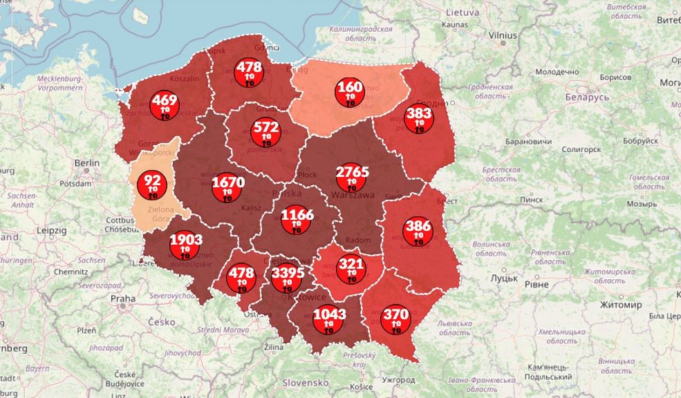 Koronawirus. Nowe przypadki zakażeń w Polsce i ponad 4 mln chorych na świecie [Mapa]
