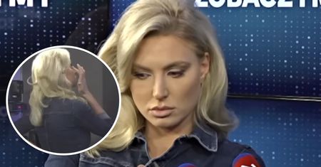 Przerwała wywiad. Po jej twarzy popłynęły łzy