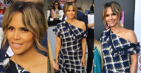 52-letnia Halle Berry odsłania ramię w sukni inspirowanej kocem