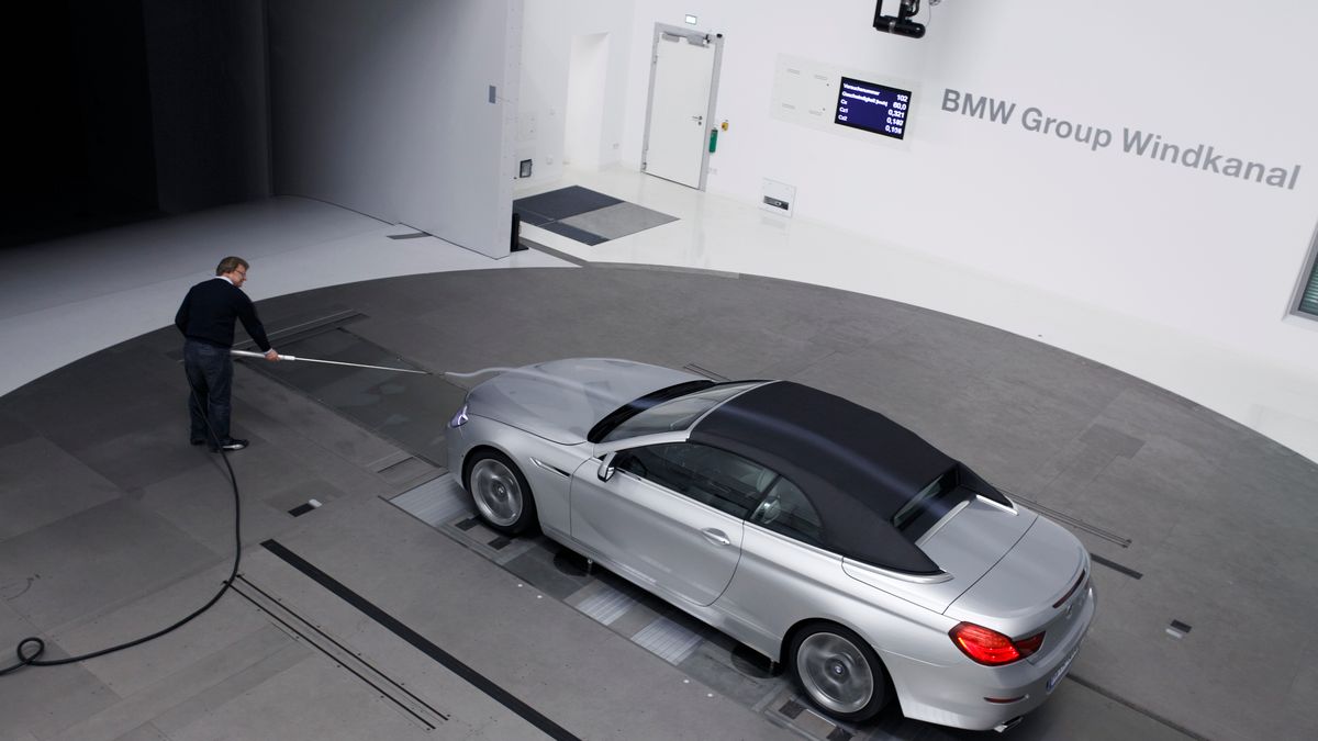 BMW Serii 6 Cabrio w tunelu aerodynamicznym