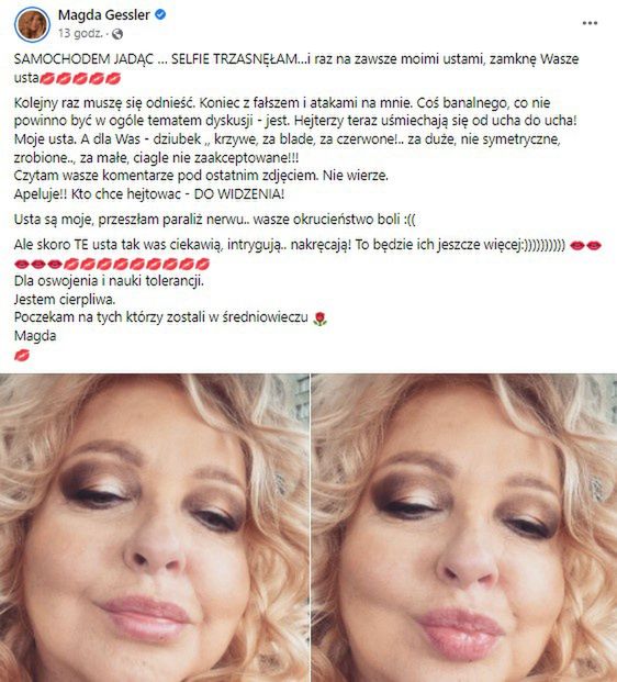 Magda Gessler odpiera ataki hejterów 