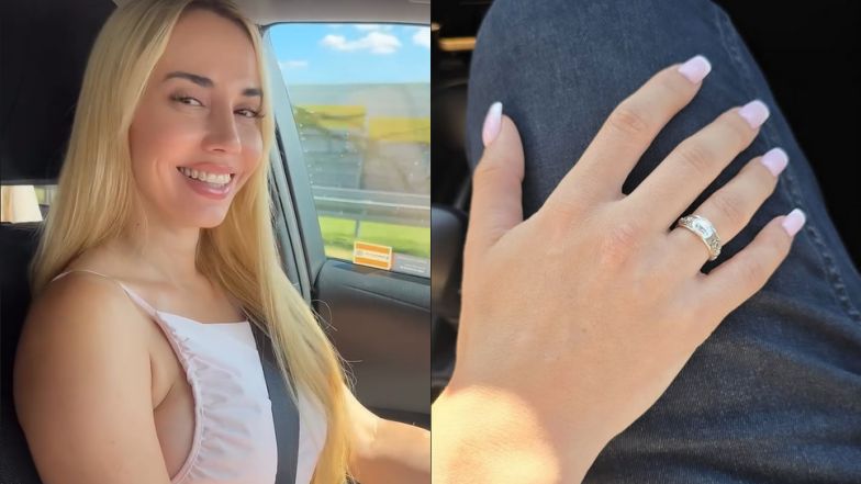 Marianna Schreiber pokazała dłoń na męskim udzie