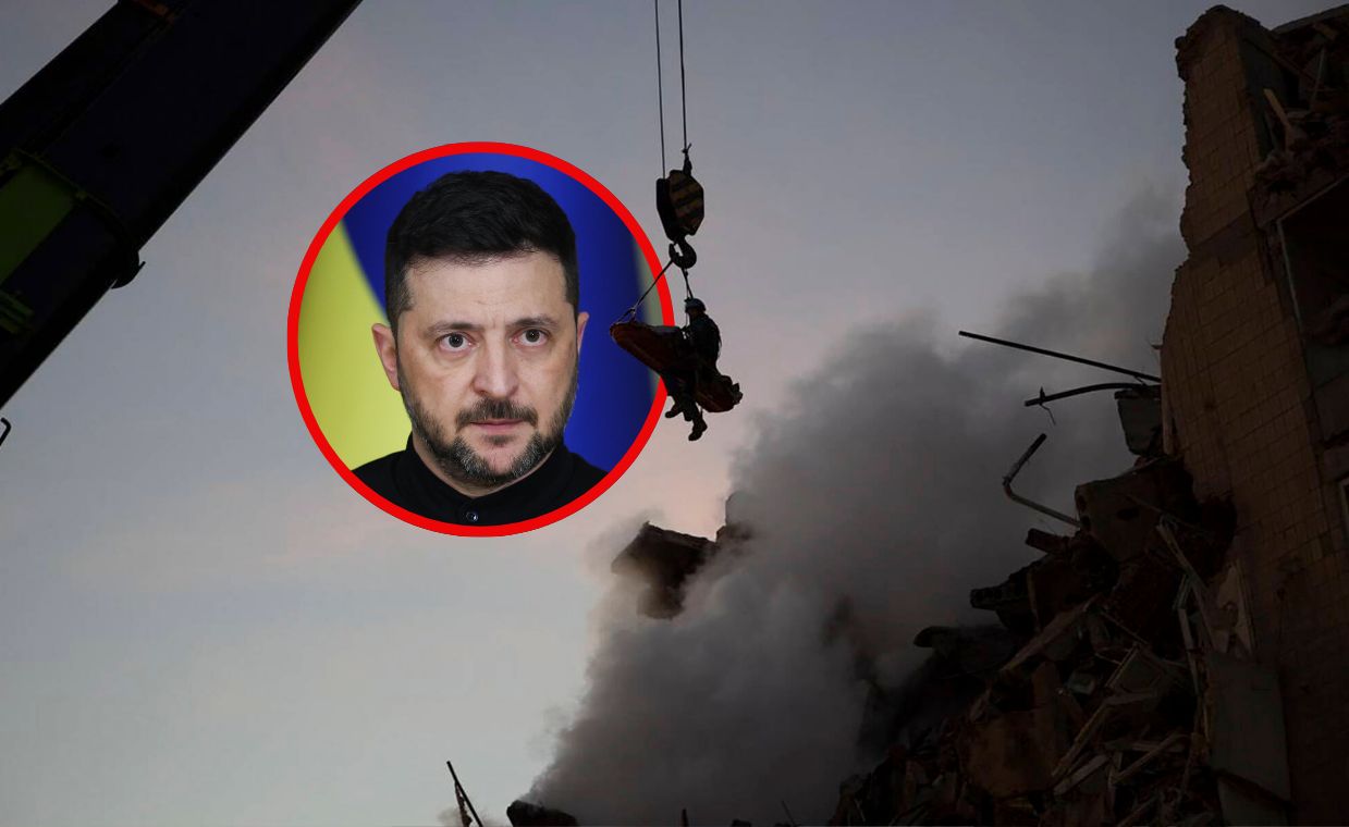 Obrazek jak z końca świata. Zełenski pokazał skalę zniszczeń