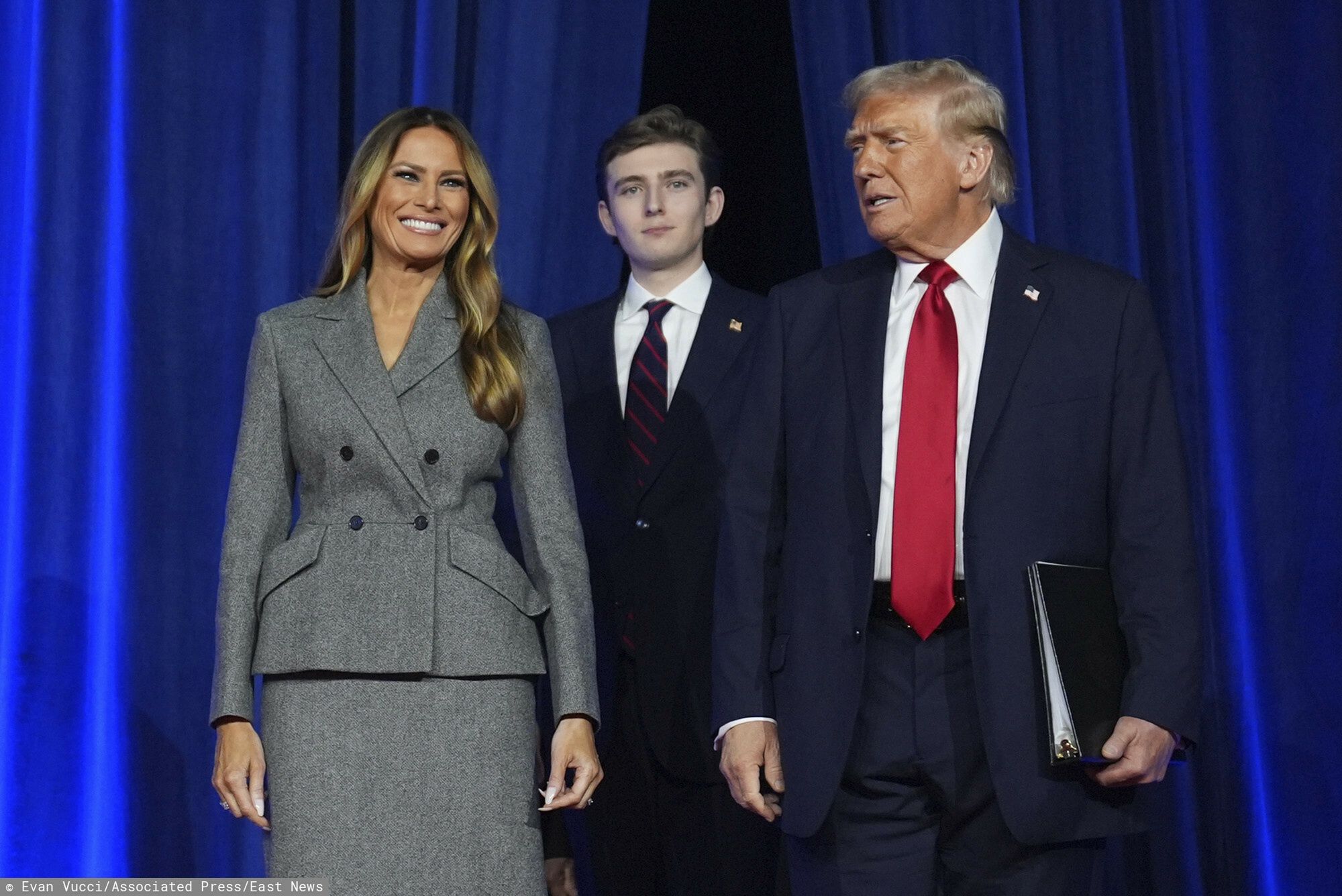 Donald Trump z Melanią i Barronem