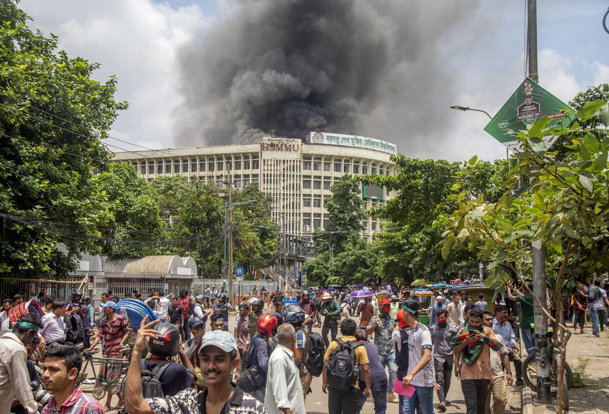 Zamieszki w stolicy Bangladeszu Dhace.