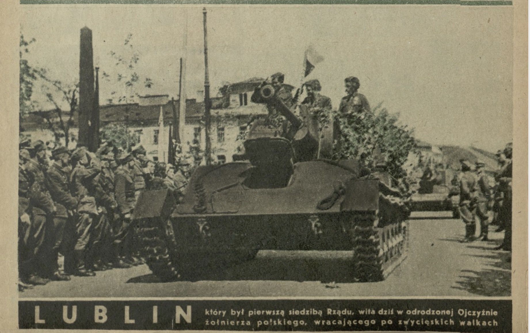Lublin w 1944 roku. Źródło: "Przekrój"