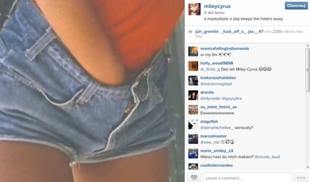 Miley Cyrus MASTURBUJE SIĘ na Instagramie?! (FOTO)