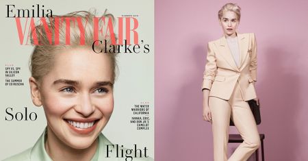 Rozbawiona królowa smoków na okładce "Vanity Fair"