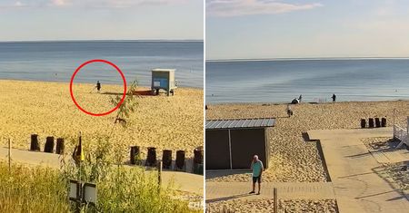 Była godz. 7:46. Sytuacja na plaży we Władysławowie