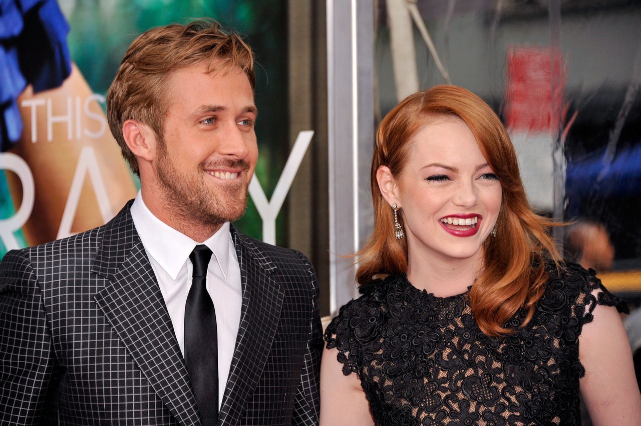 Ryan Gosling and Emma Stone at the premiere of "Crazy, Stupid, Love" in 2011.