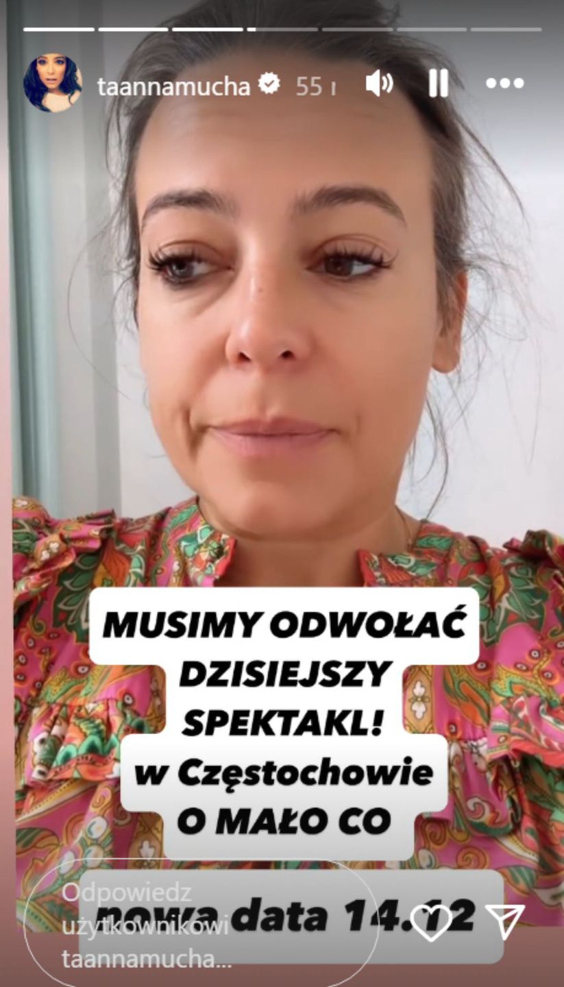 Anna Mucha przekazała informację 
