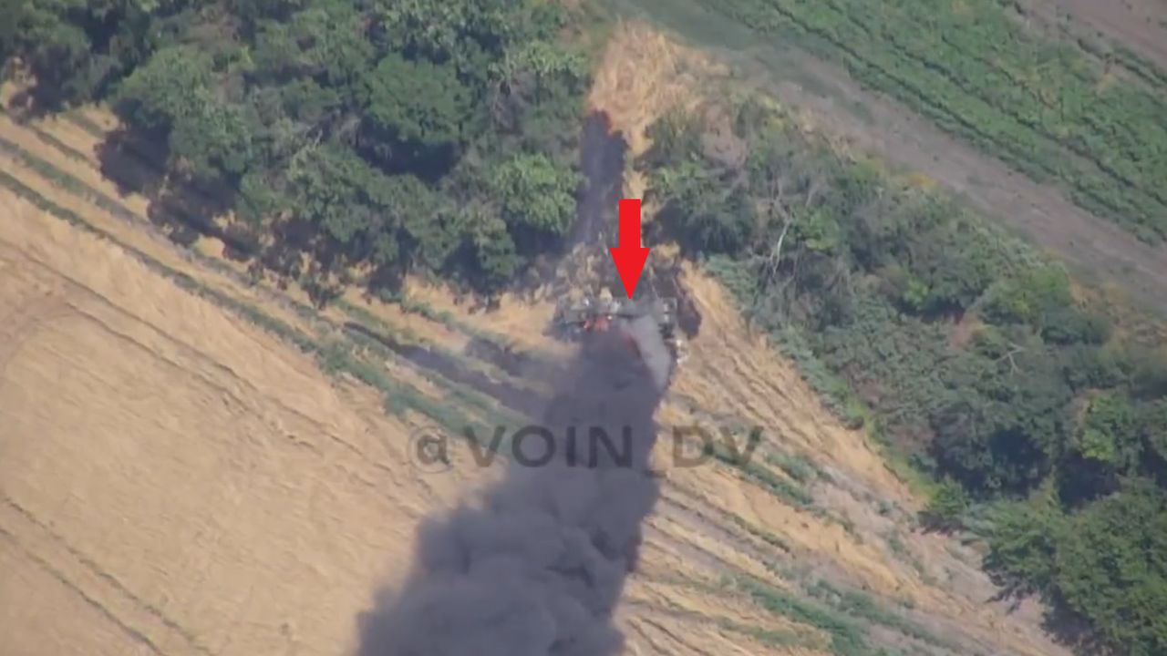 Druga armatohaubica CAESAR stracona przez Ukraińców w wyniku ataku drona Lancet-3. 