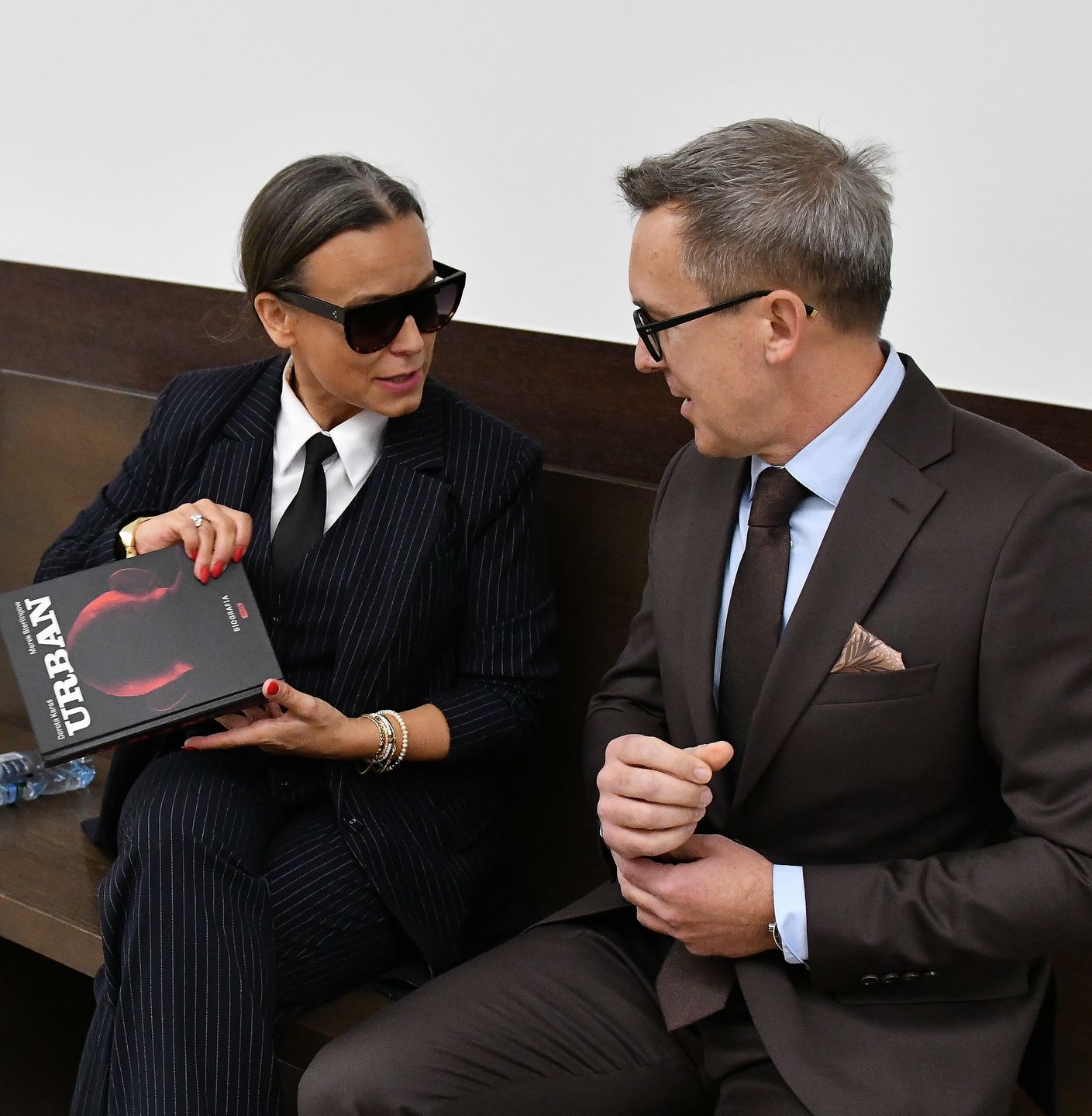 Anna Mucha i Maciej Kurzajewski w sądzie
