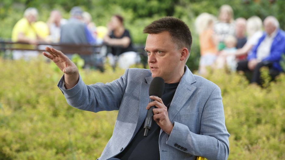 Szymon Ho?ownia w ?om?y
11.07.2023 Lomza Szymon Holownia przewodniczacy Polska 2050  w ramach trasy #Jest!Trzecia Droga uczestniczyl w spotkaniu otwartym w parku Jana Pawla II   fot Marek Maliszewski/REPORTER N/z Szymon Holownia
Marek Maliszewski/REPORTER